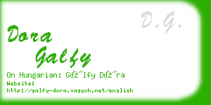 dora galfy business card
